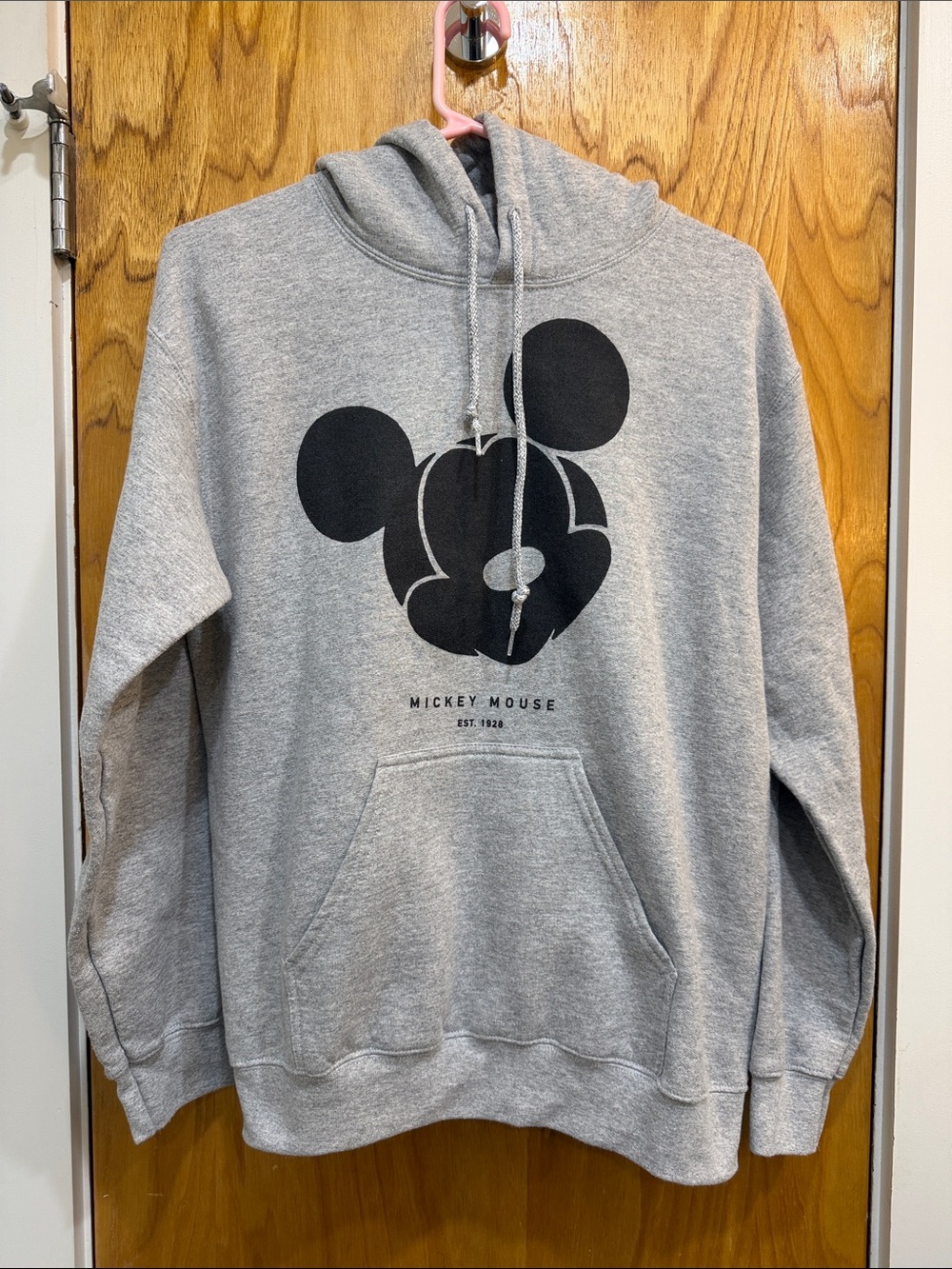 Disney x Neff Mickey Mouse Gray Pullover Hoodie Size Small
